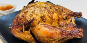 Receta de Capón al horno sin relleno