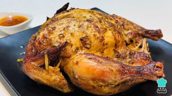 Receta de Capón al horno sin relleno