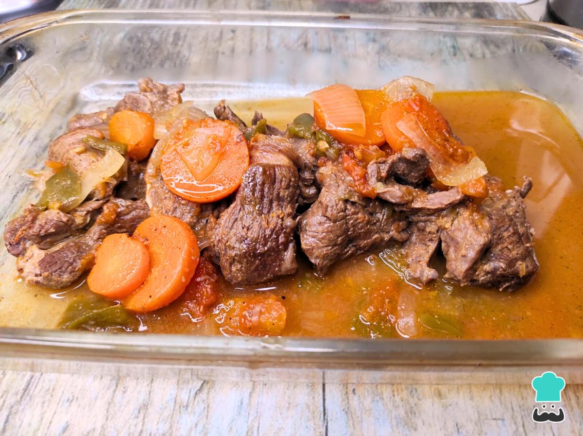 Receta de Carne al jugo en olla a presión