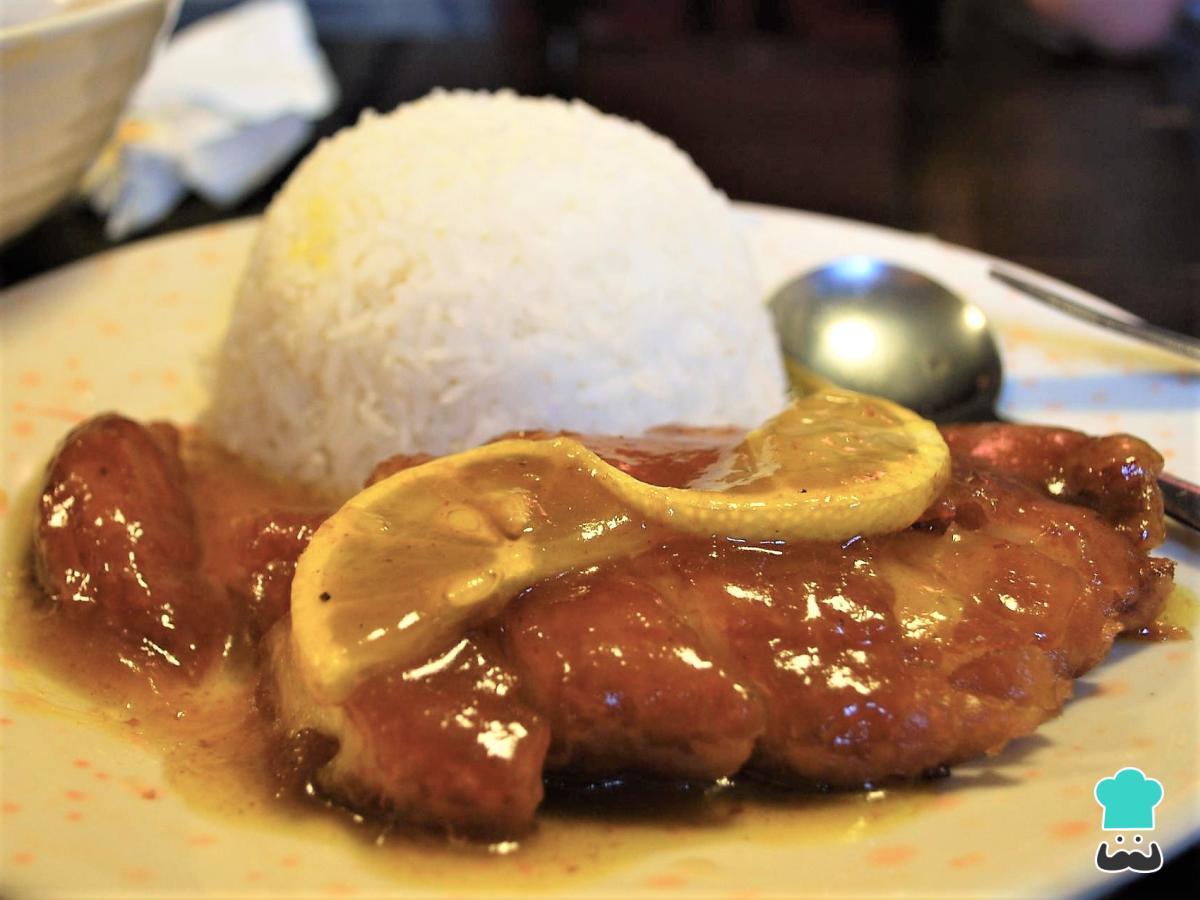 Receta de Pollo al limón chino rebozado