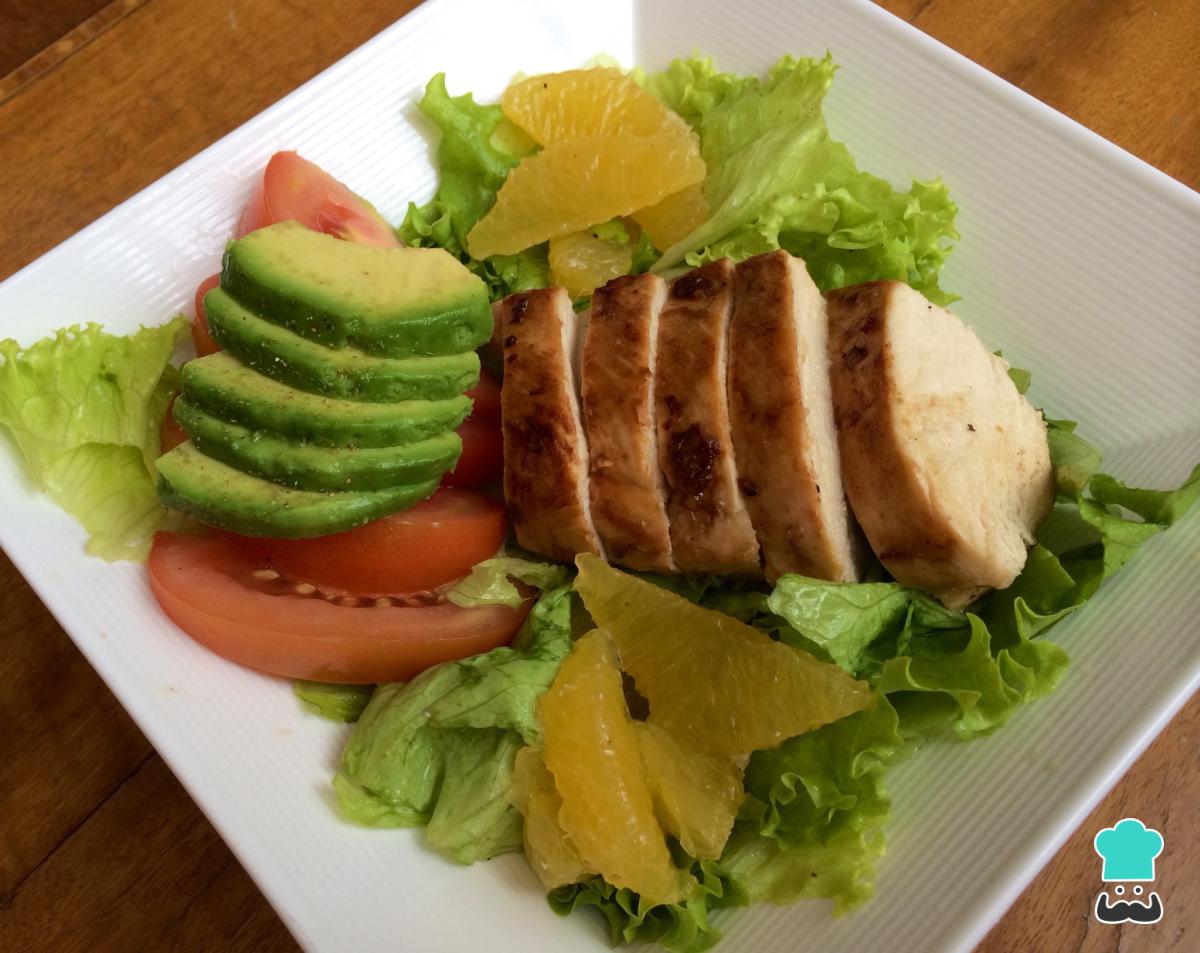 Receta de Ensalada de pollo con jengibre