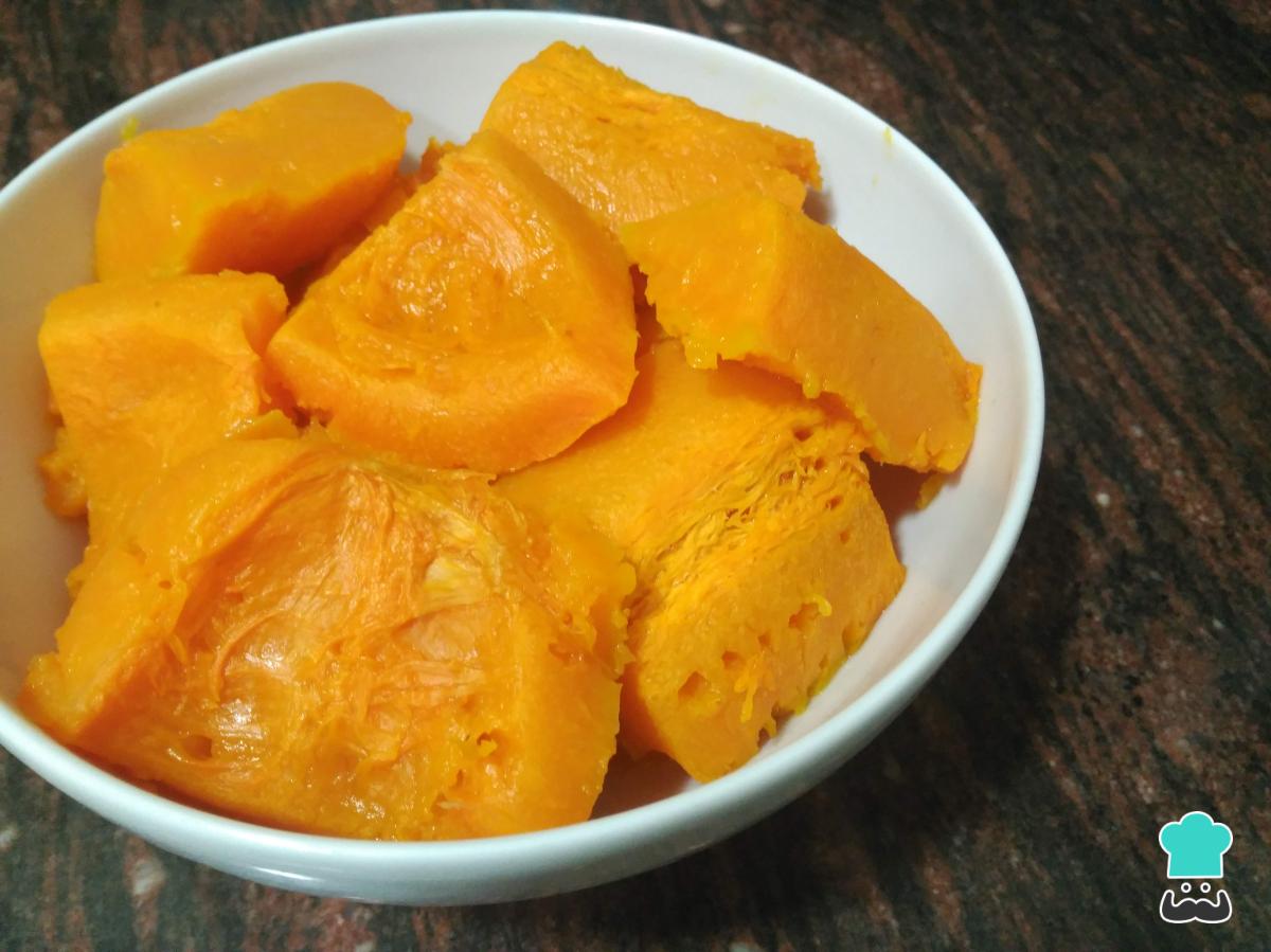 Receta de Calabaza al microondas