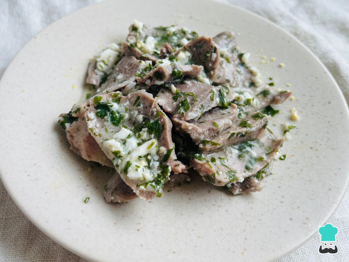 Receta de Lengua a la vinagreta criolla