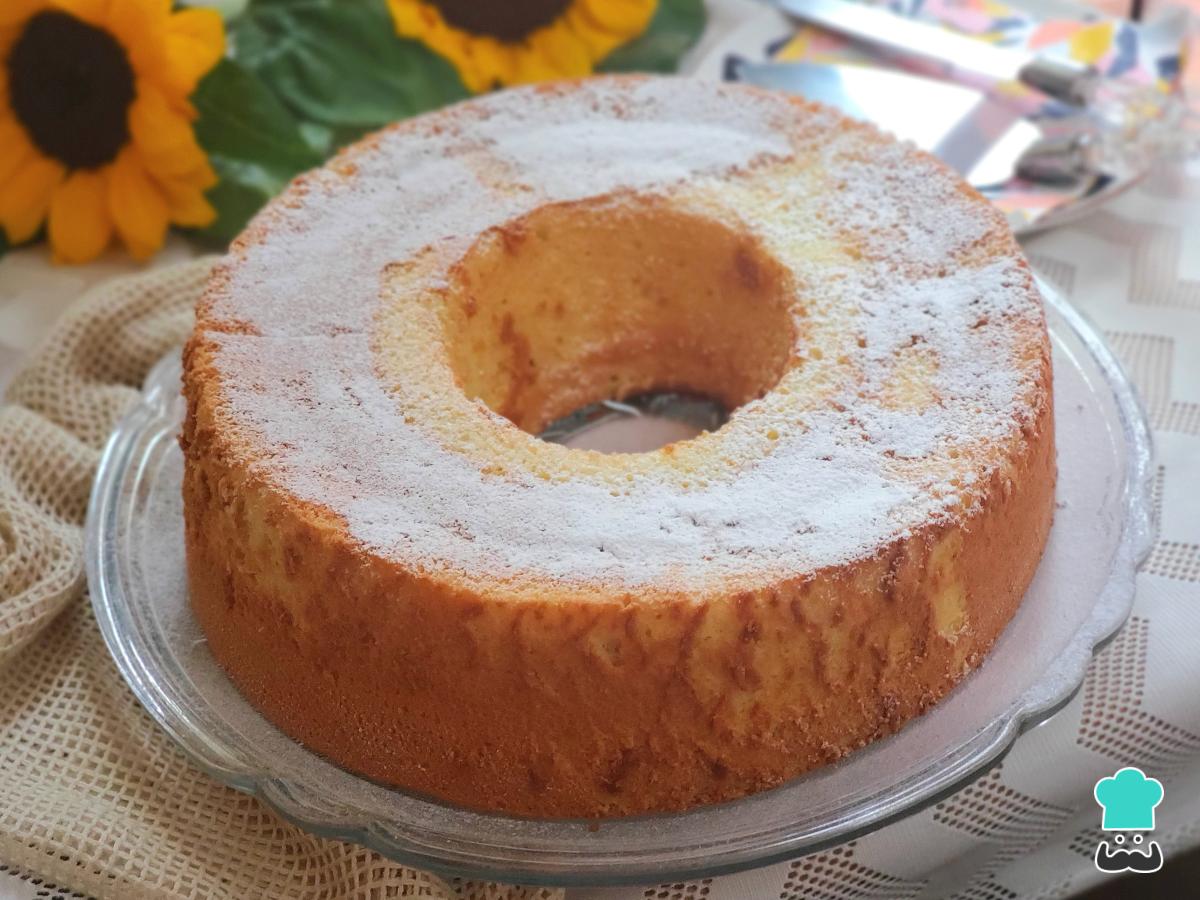 Receta de Chiffon de vainilla o angel cake