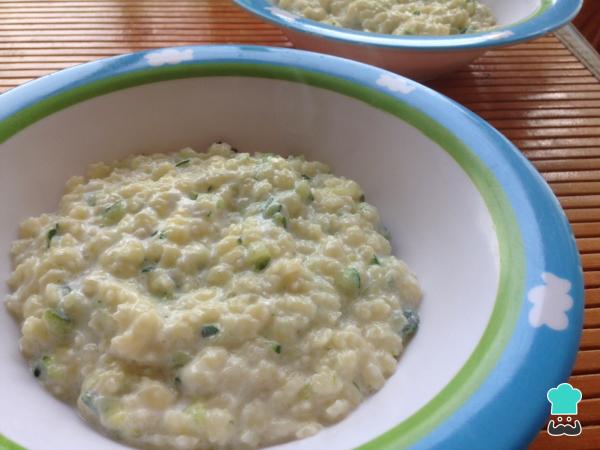 Receta de Pasta para niños con calabacín y queso