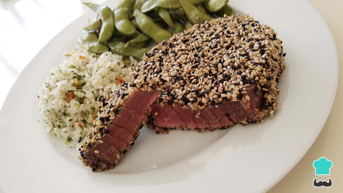 Receta de Atún sellado con ajonjolí