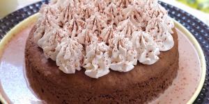 Receta de Bizcocho de nata y chocolate