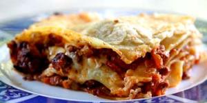 lasagna con bolognesa