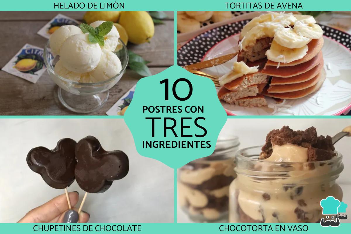 Postres con 3 ingredientes