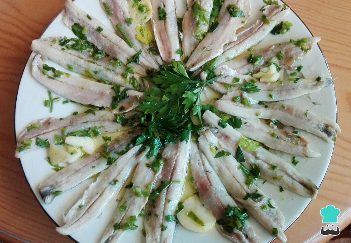 Receta de Boquerones en vinagre caseros