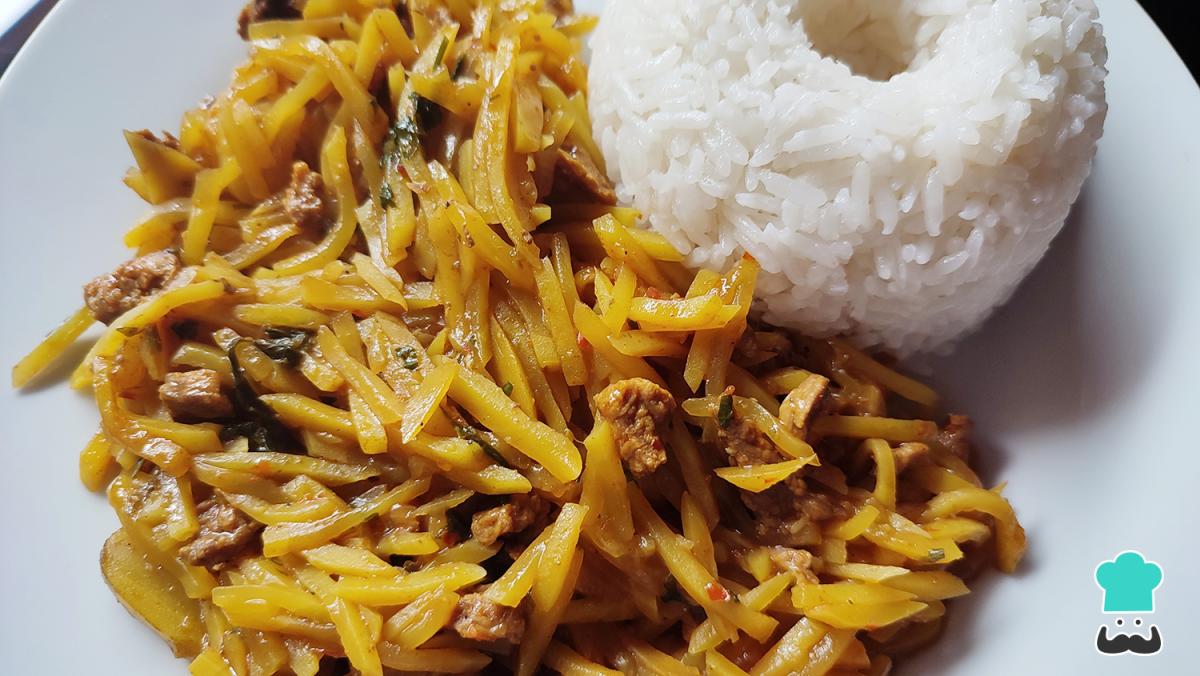 Receta de Olluquito con carne