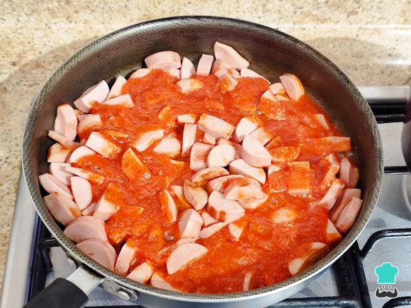 Receta de Salchichas enchipotladas - Paso 3