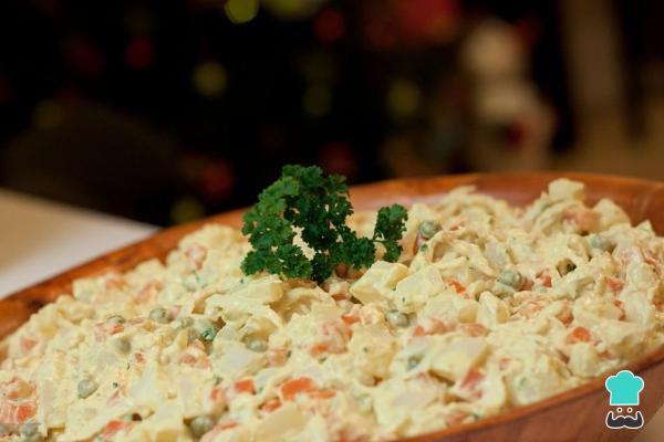 Platos navideños venezolanos - Ensalada de gallina