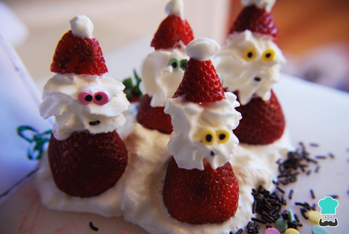 Receta de Fresas de Navidad