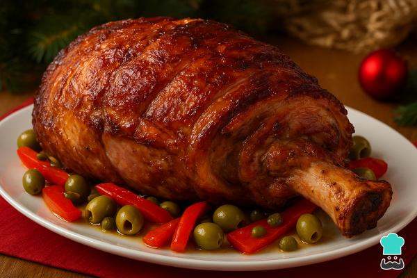 Platos navideños venezolanos - Pernil navideño