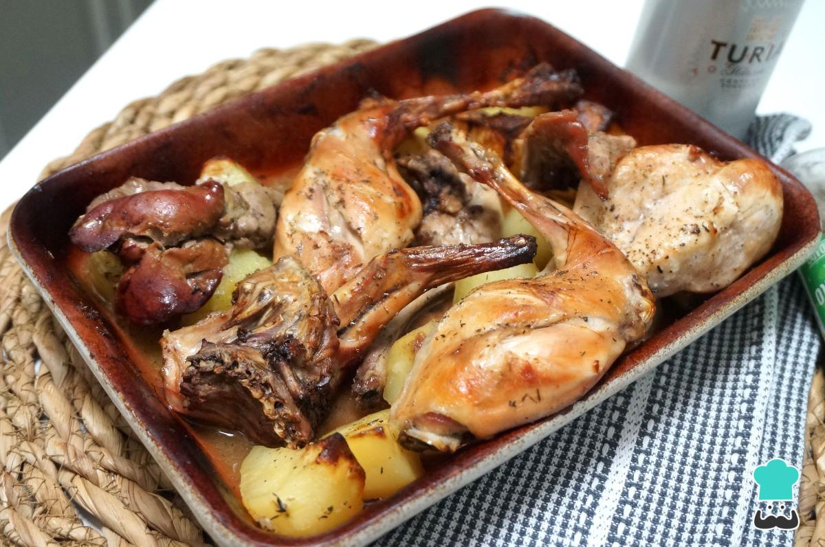 Receta de Conejo al horno con cerveza