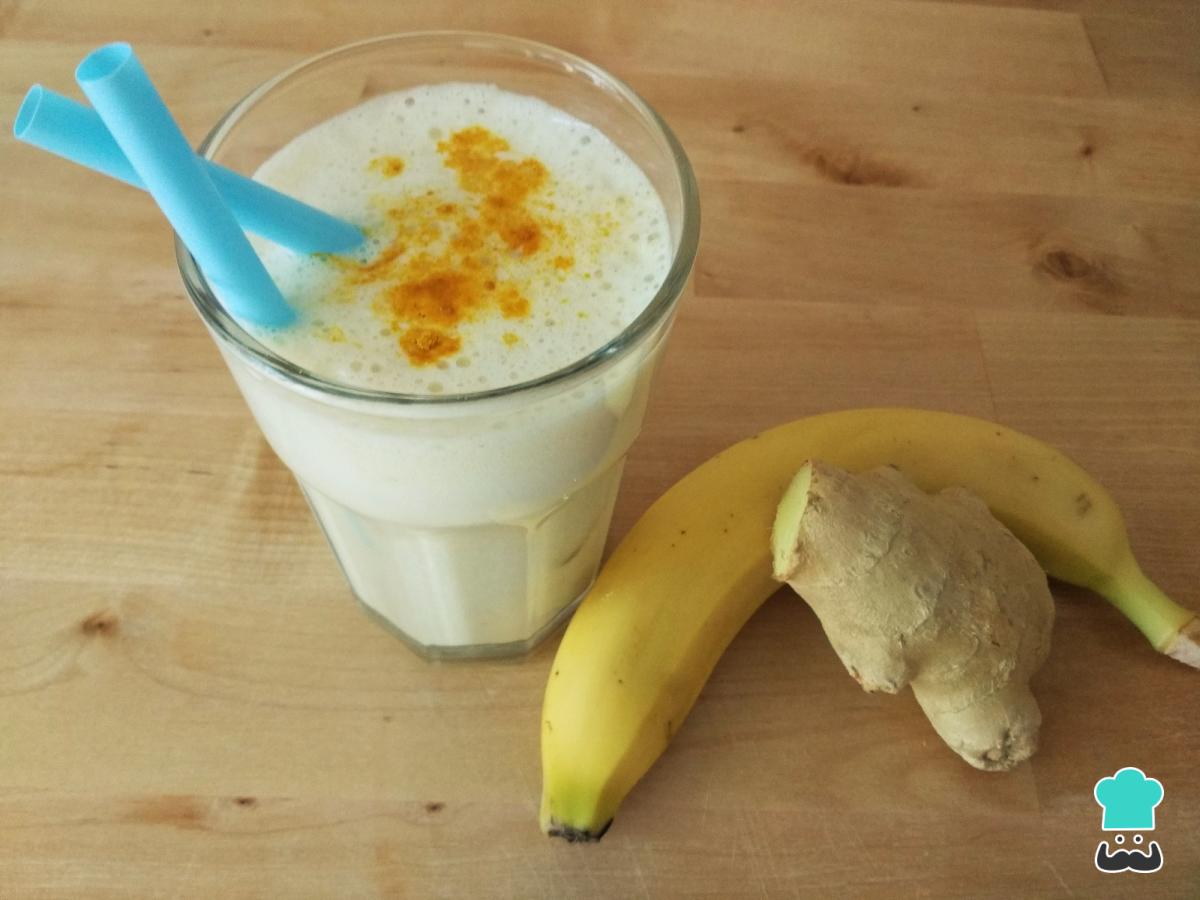 Batido de plátano y cúrcuma