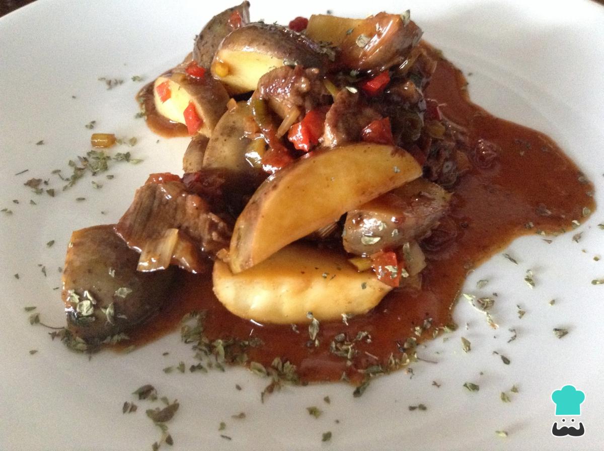Receta de Guiso de patatas con carne