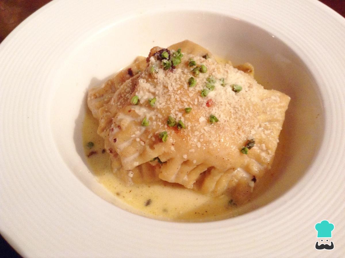 Receta de Raviolis rellenos de ricotta