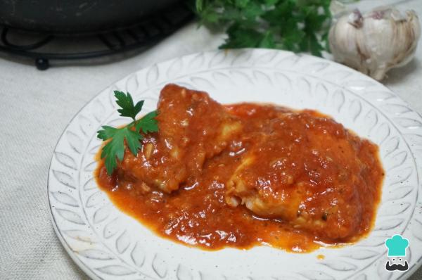 Recetas caseras de la abuela - Bacalao con tomate