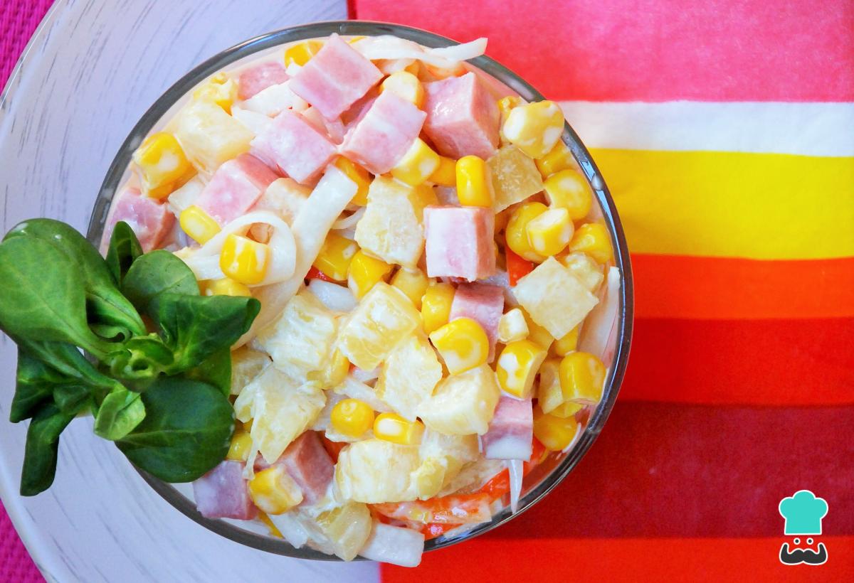 Receta de Ensalada tropical de piña