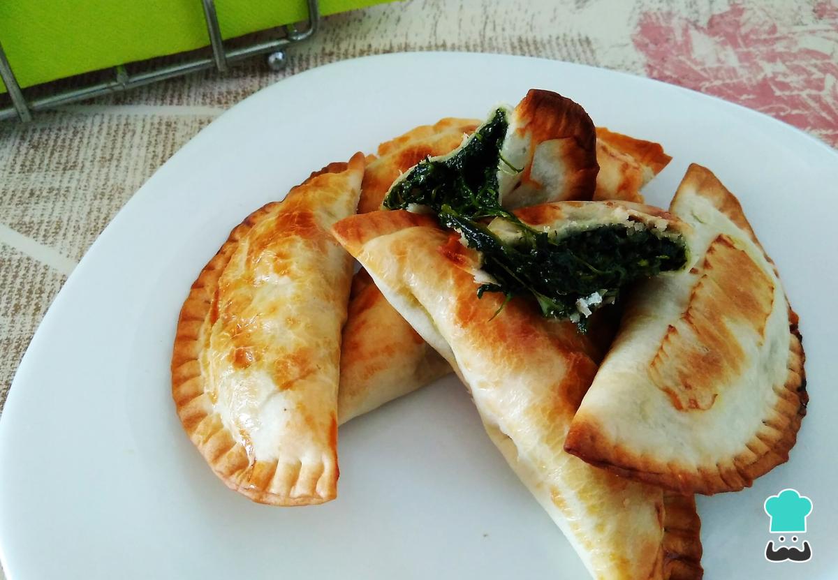 Receta de Empanadillas de espinacas y queso