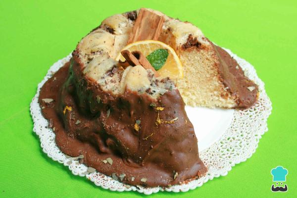 Receta de Bizcocho de chocolate y naranja en microondas