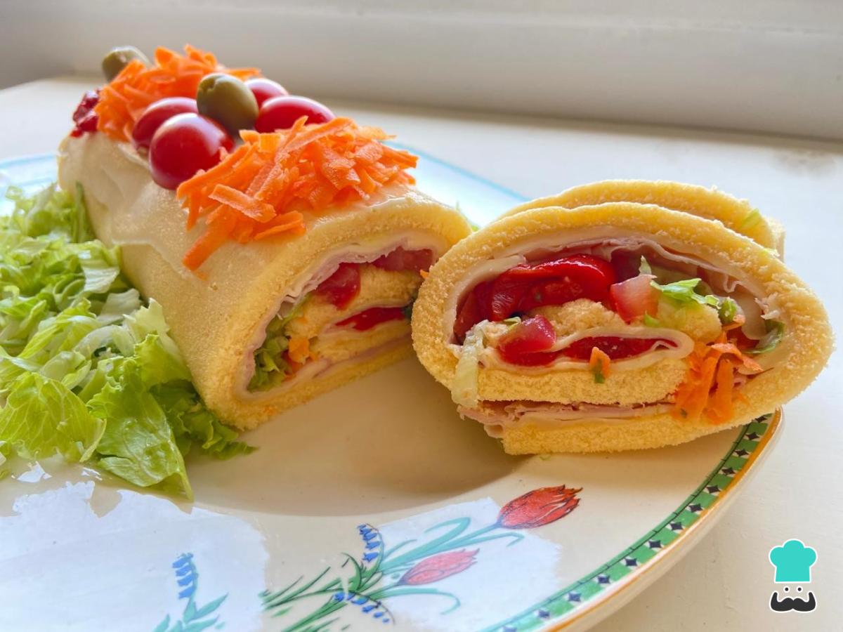 Receta de Pionono primavera