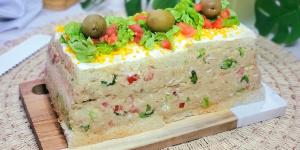 Receta de Pastel de atún frío con pan de molde: fácil, cremoso y perfecto para el verano