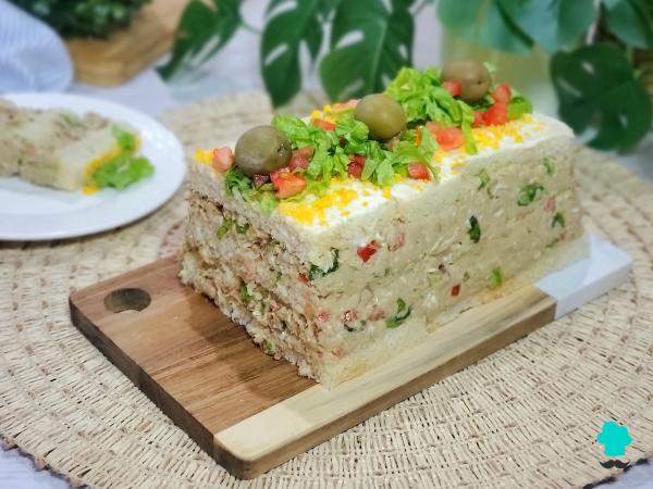 Receta de Pastel de atún frío con pan de molde: fácil, cremoso y perfecto para el verano - Paso 8