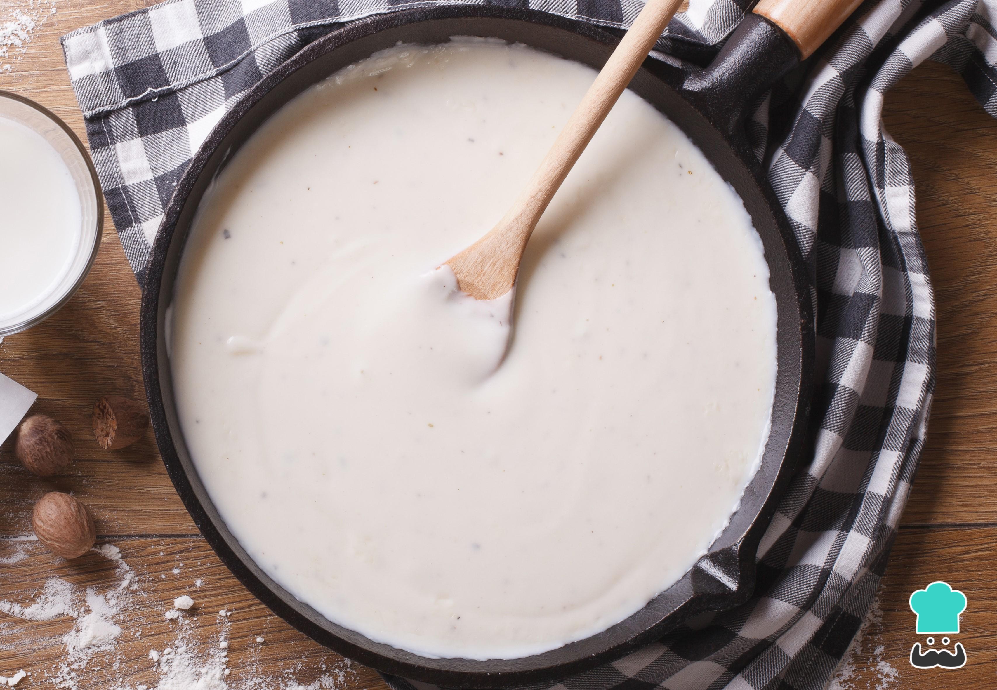 Salsa bechamel - Receta FÁCIL