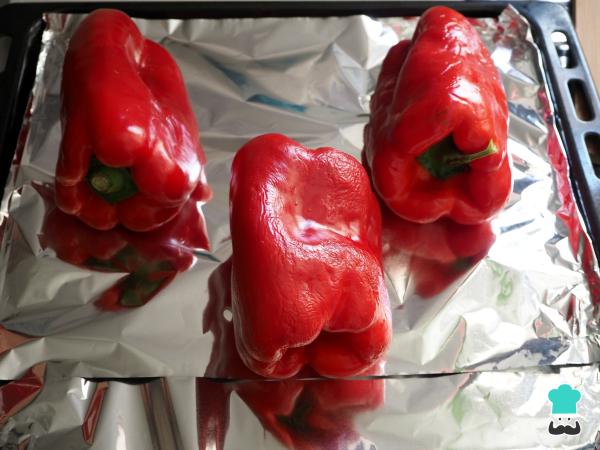 Receta de Pimientos asados con bonito - Paso 1