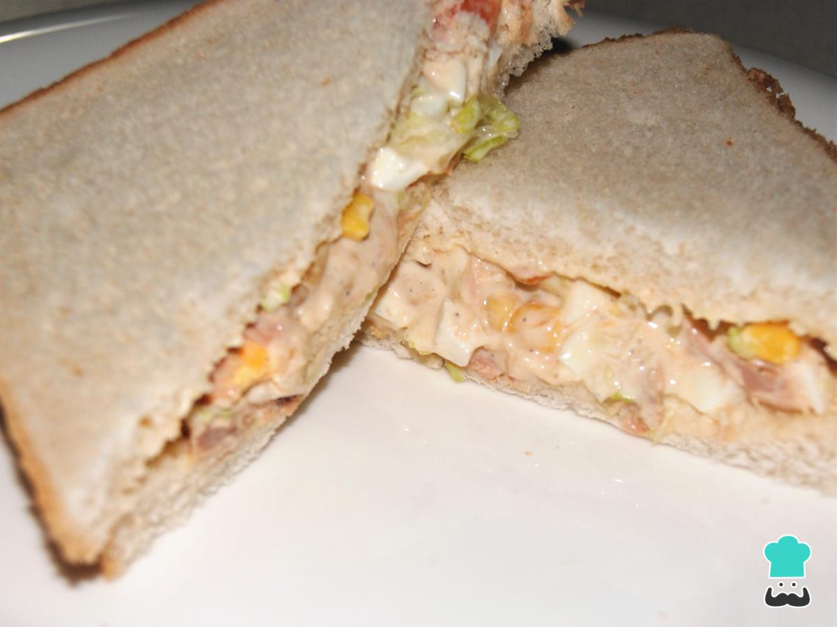 Receta de Sándwich americano de atún