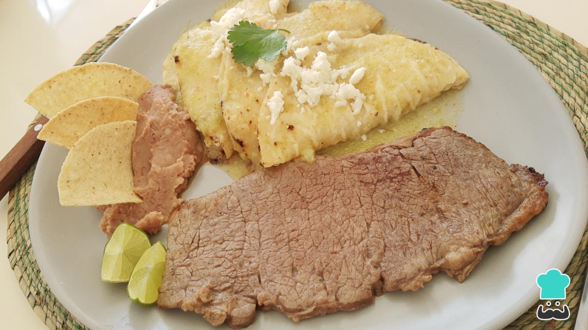 Receta de Carne asada a la tampiqueña