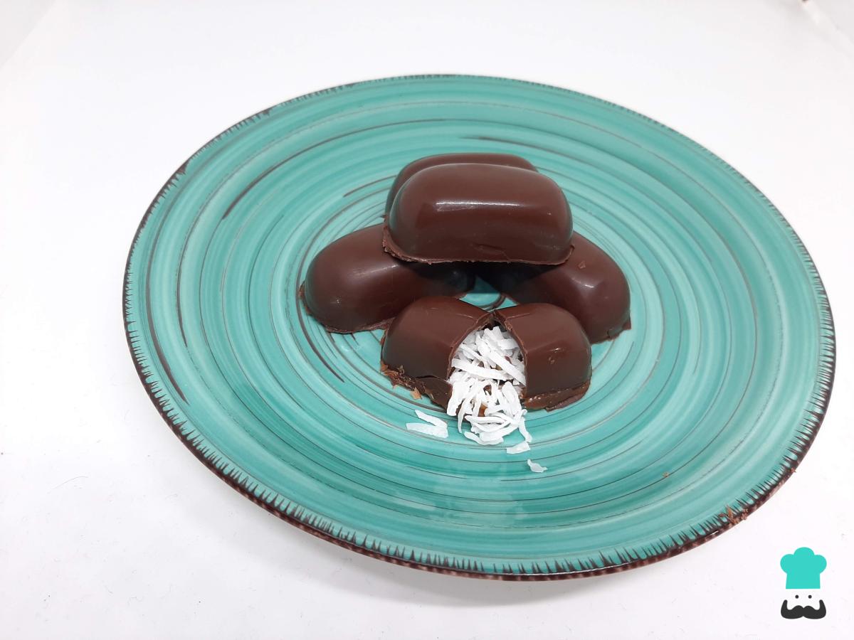 Receta de Chocotejas de coco