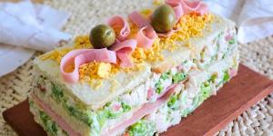 Receta de Pastel frío de pollo: fresco, cremoso y muy fácil de hacer
