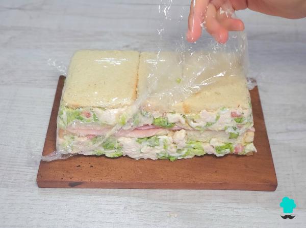 Receta de Pastel frío de pollo: fresco, cremoso y muy fácil de hacer - Paso 12