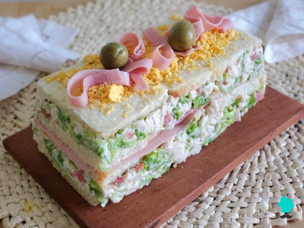 Receta de Pastel frío de pollo: fresco, cremoso y muy fácil de hacer - Paso 14