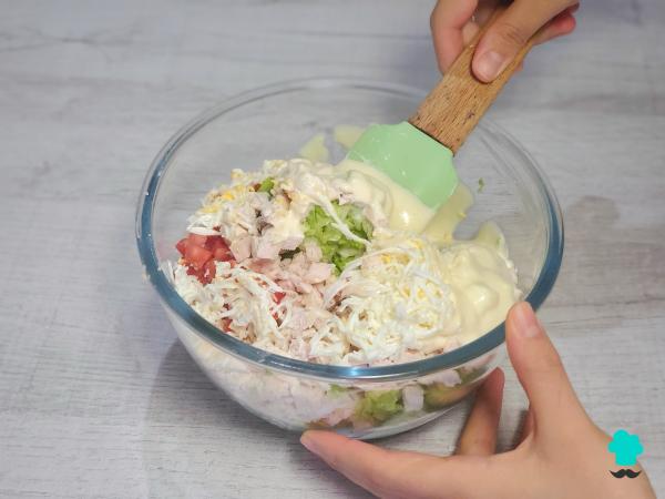 Receta de Pastel frío de pollo: fresco, cremoso y muy fácil de hacer - Paso 5