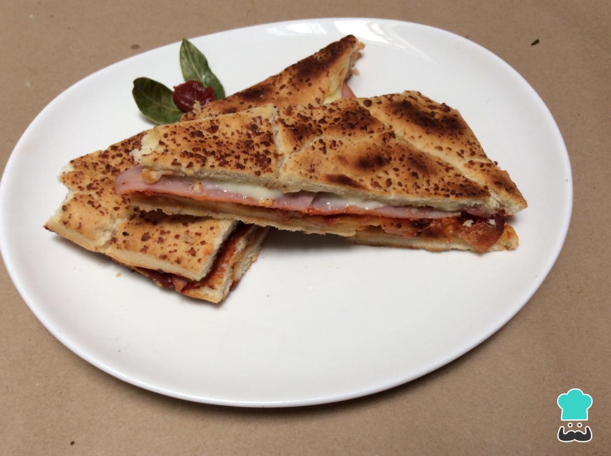 Receta de Sándwich de jamón y queso