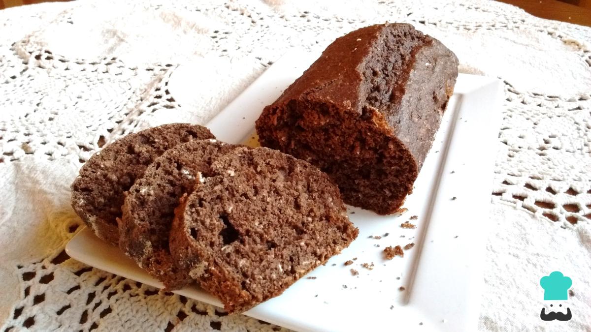 Receta de Bizcocho de avena, plátano y chocolate