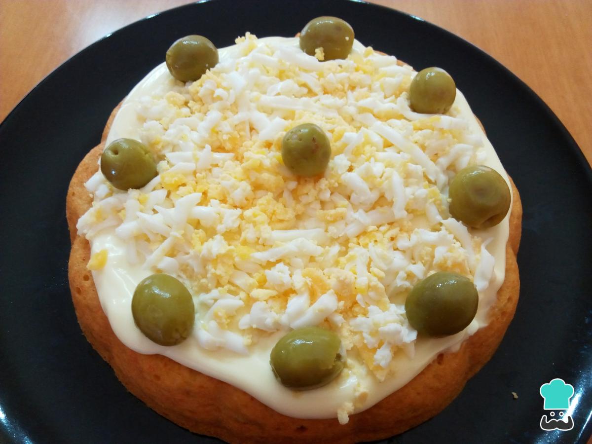 Receta de Pastel de atún al microondas sin nata