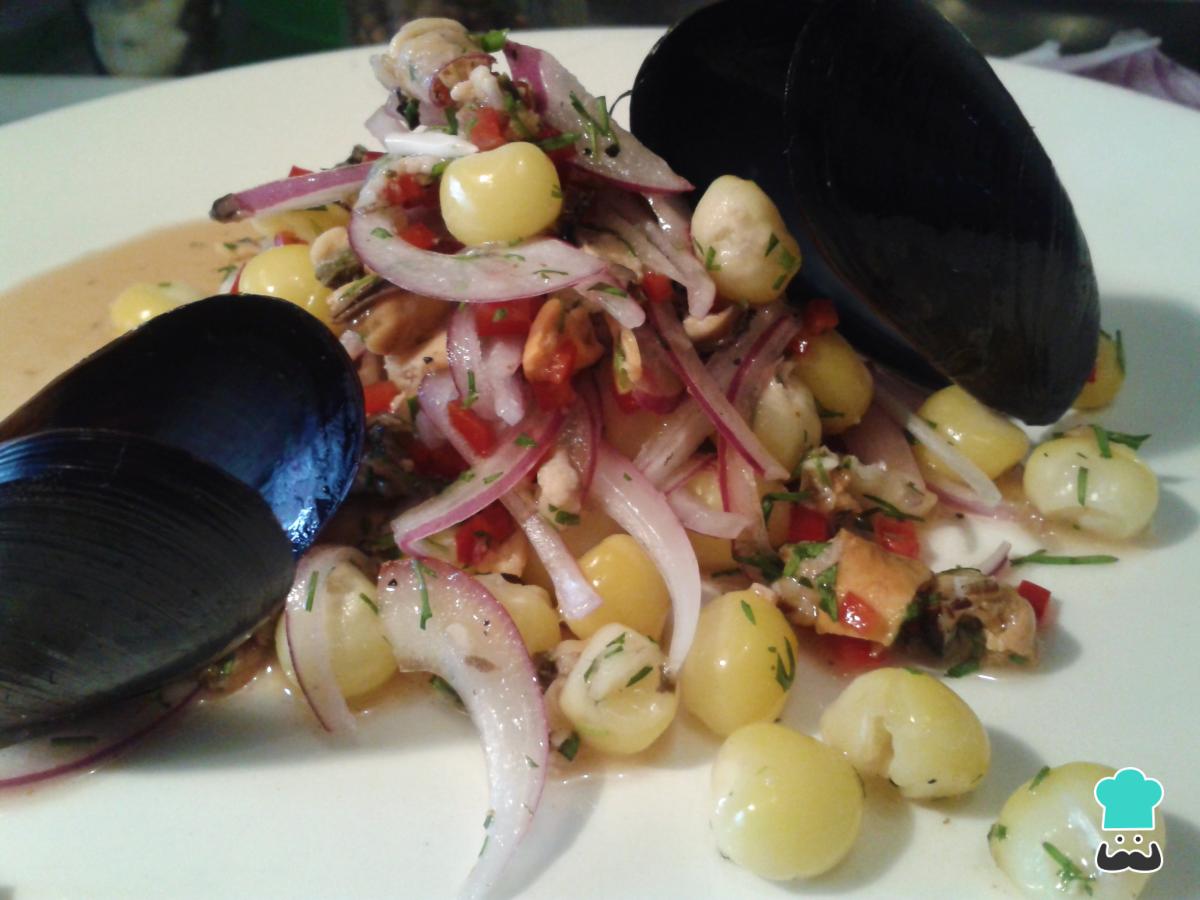 Receta de Ceviche de mejillones
