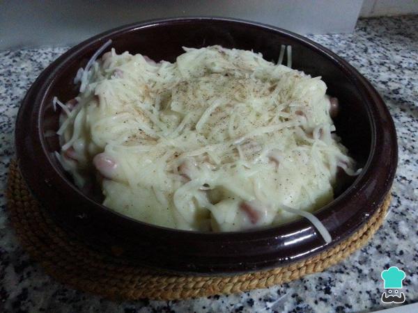 Receta de Coliflor con bechamel y jamón - Paso 9