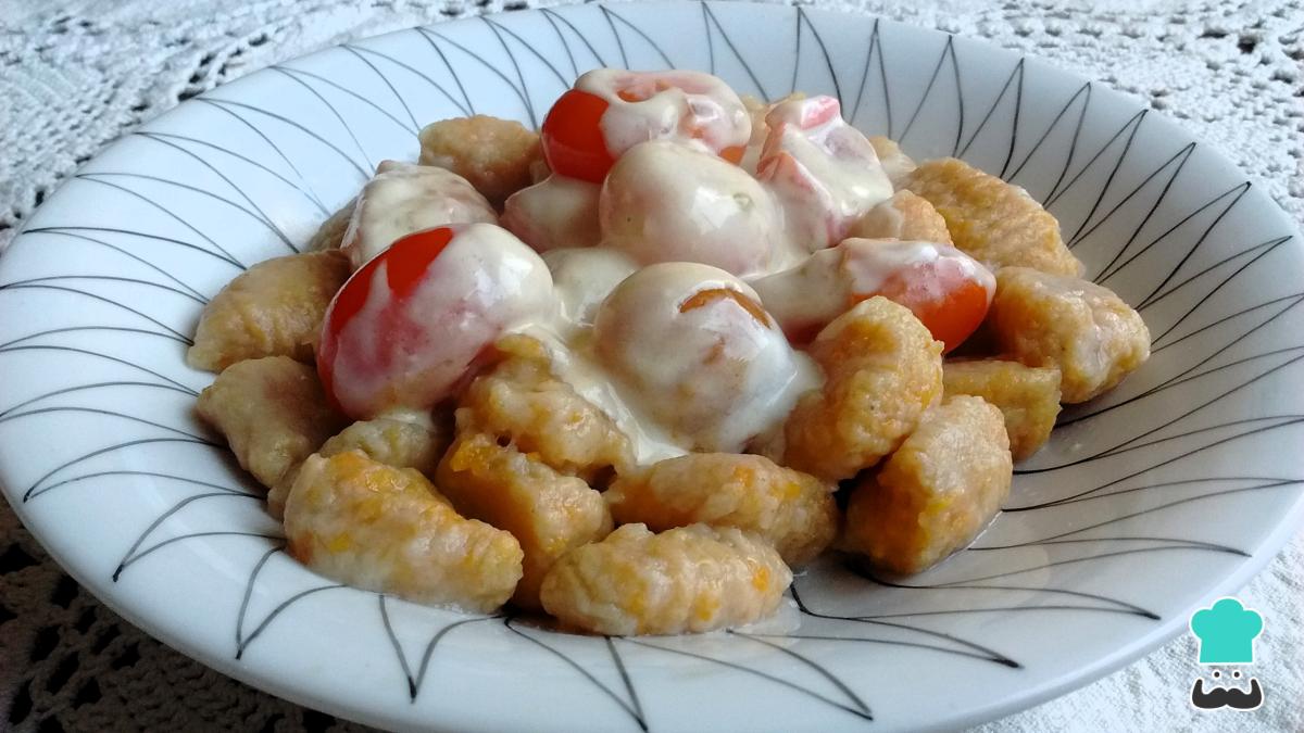 Receta de Ñoquis de calabaza y papa