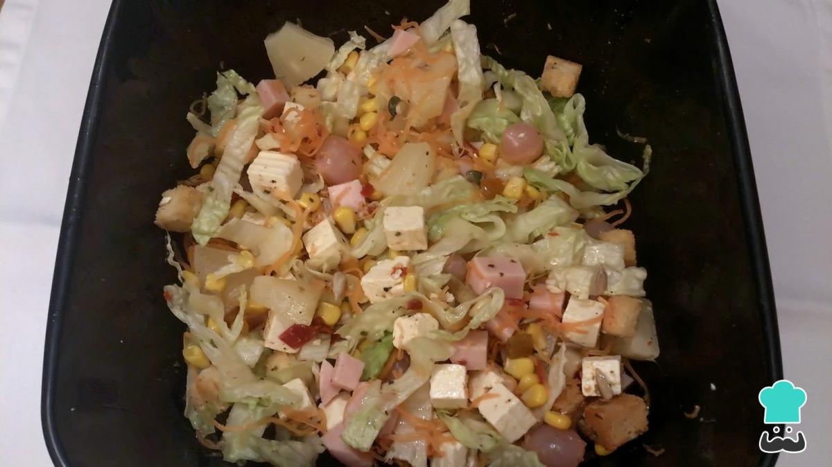 Receta de Ensalada de pavo y piña