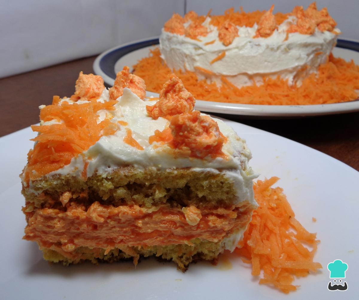 Receta de Pastel de zanahoria sin horno