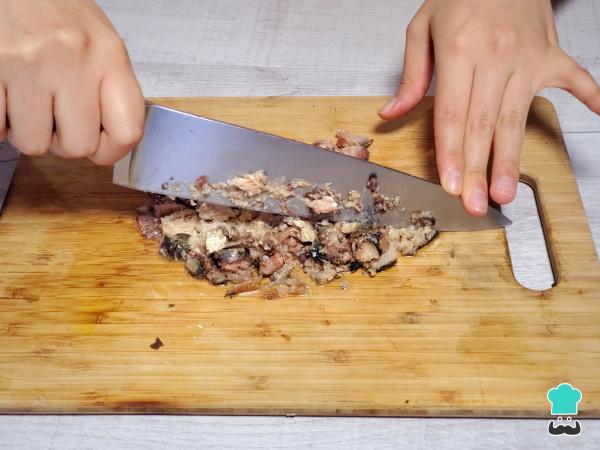 Receta de Tallarines a la puttanesca - Paso 2