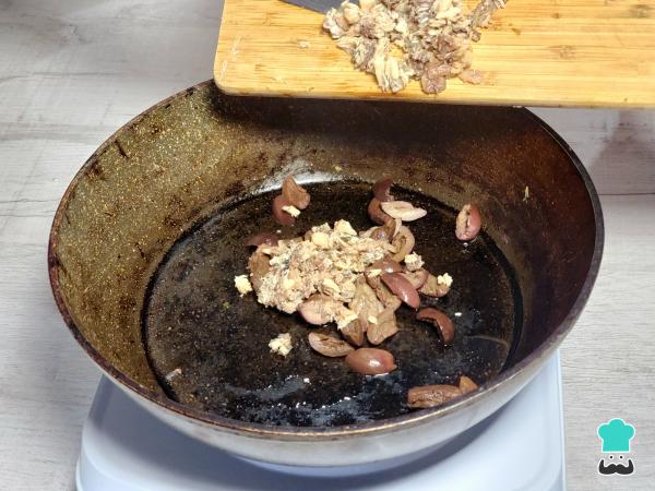 Receta de Tallarines a la puttanesca - Paso 3