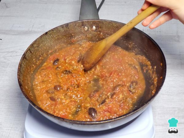 Receta de Tallarines a la puttanesca - Paso 5